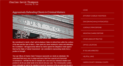 Desktop Screenshot of cdthompsonlaw.com